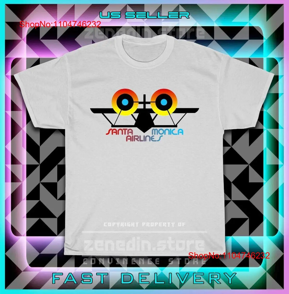Vintage Fashion Logo - New Hot Santa Monica Airline Logo
