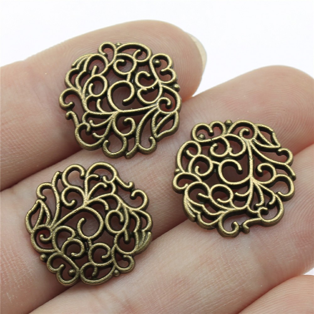 Vintage Urban Fashion - 10pcs 18x18mm 2 Colors Antique Silver