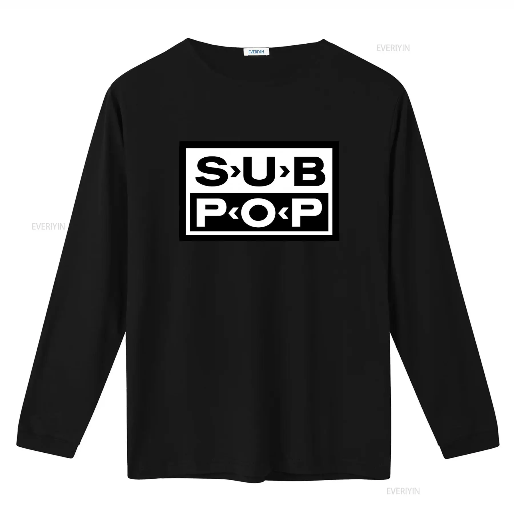 Sub Pop Logo T Shirt Black wit - Vintage Fashion Logo review and price