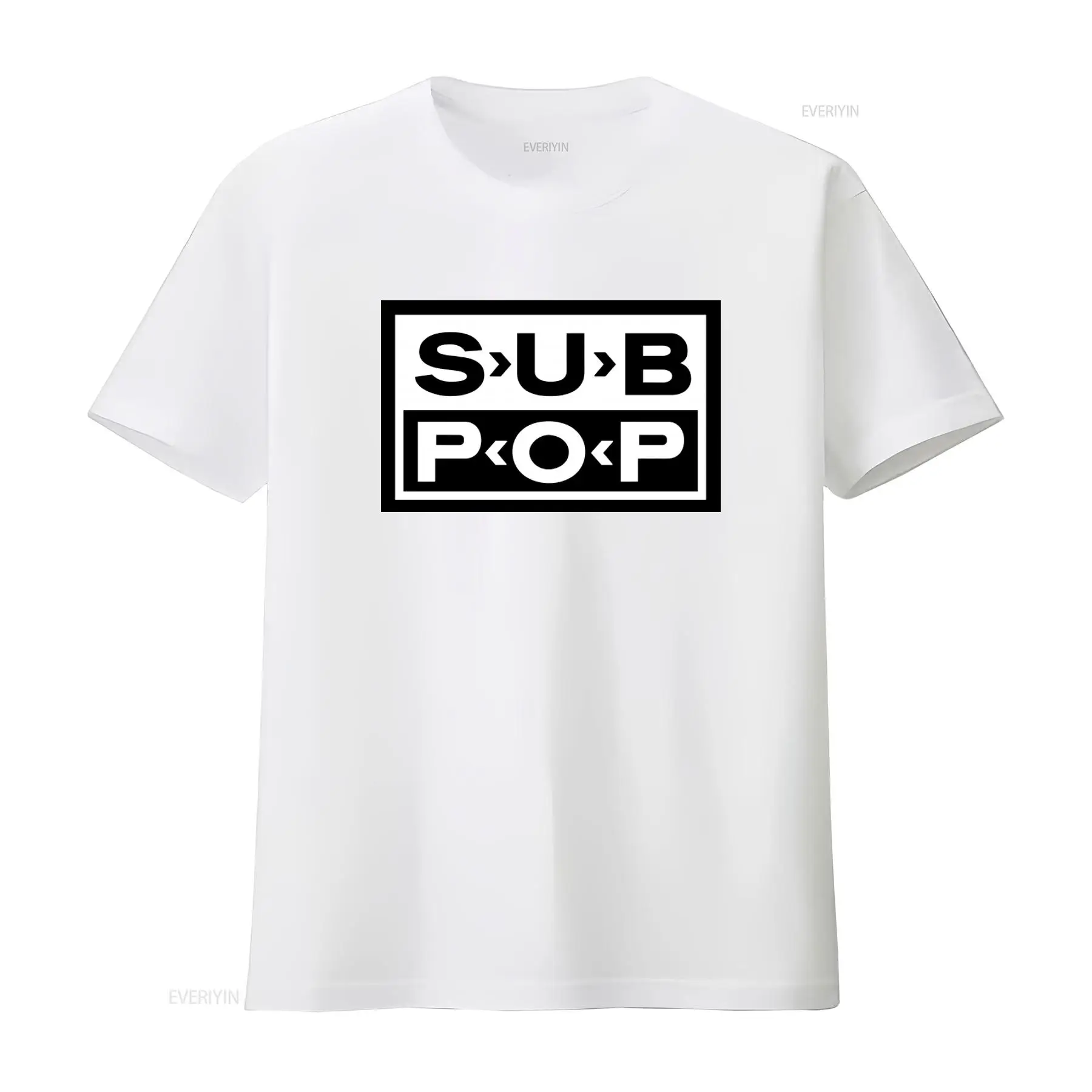 Sub Pop Logo T Shirt Black wit - Vintage Fashion Logo review and price
