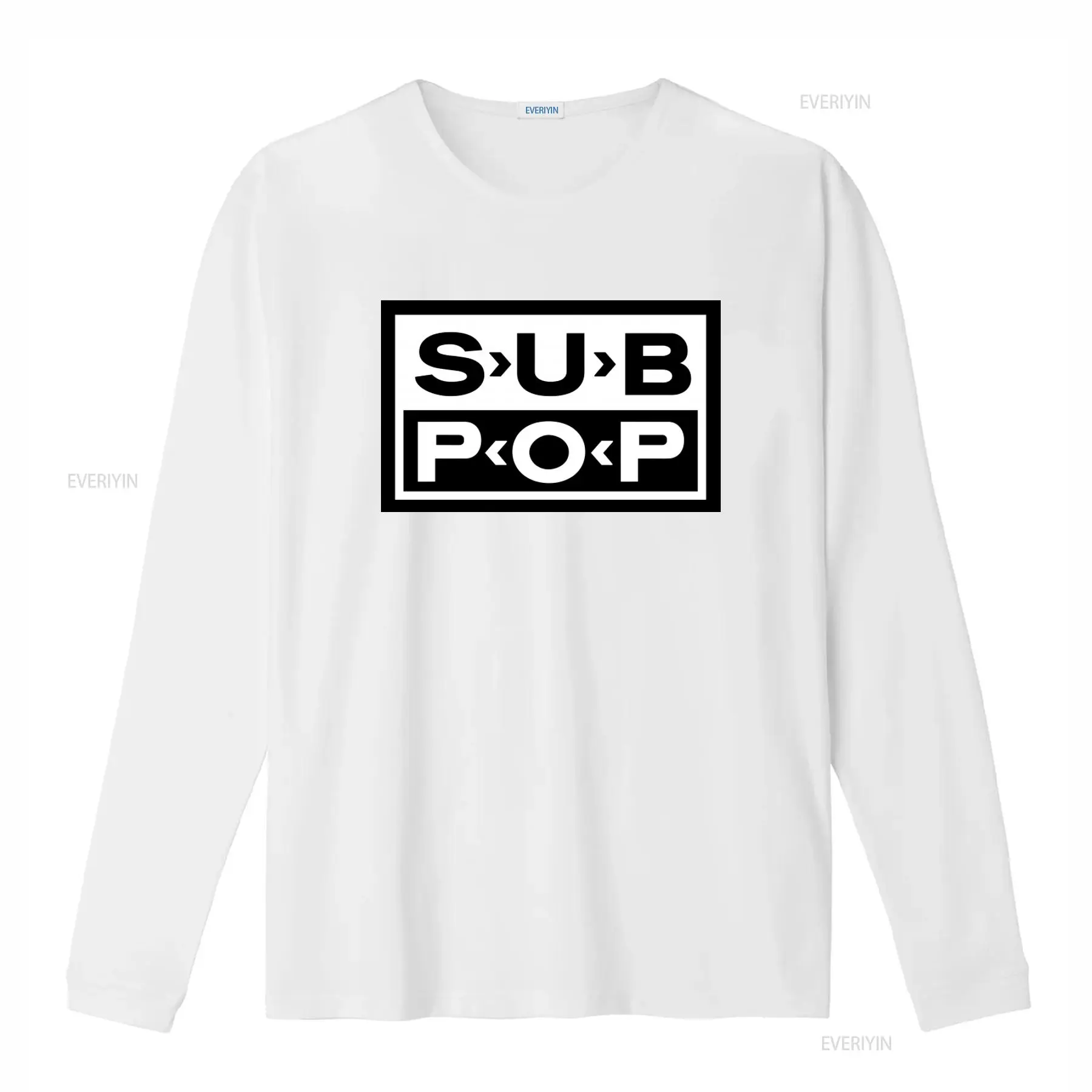 Sub Pop Logo T Shirt Black wit - Vintage Fashion Logo review and price