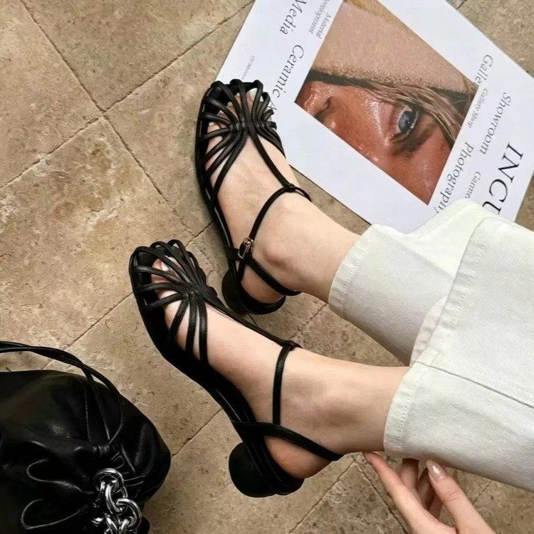 French-style Vintage Woven Toe - Vintage Fashion Heels review and price