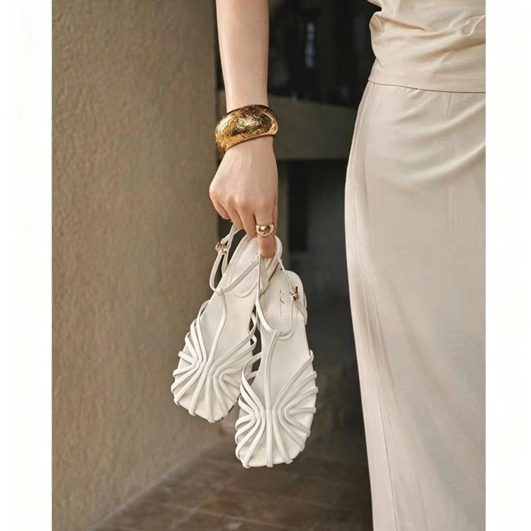 French-style Vintage Woven Toe - Vintage Fashion Heels review and price