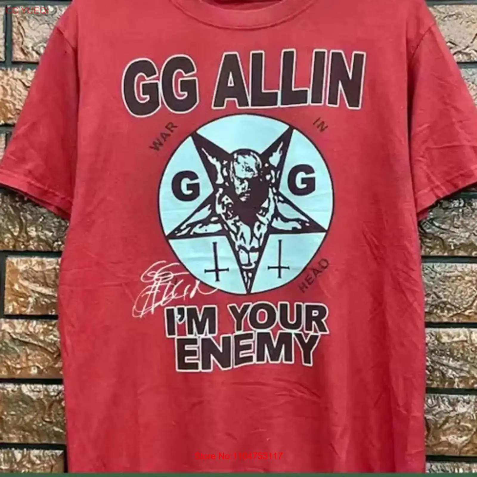 New GG Allin Singer T Shirt Po - Vintage Fashion News review and price