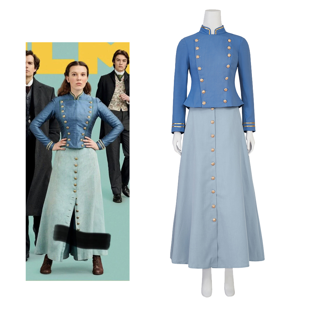 Movie Cosplay Enola Holmes 2 C - Vintage Victorian Fashion review and price