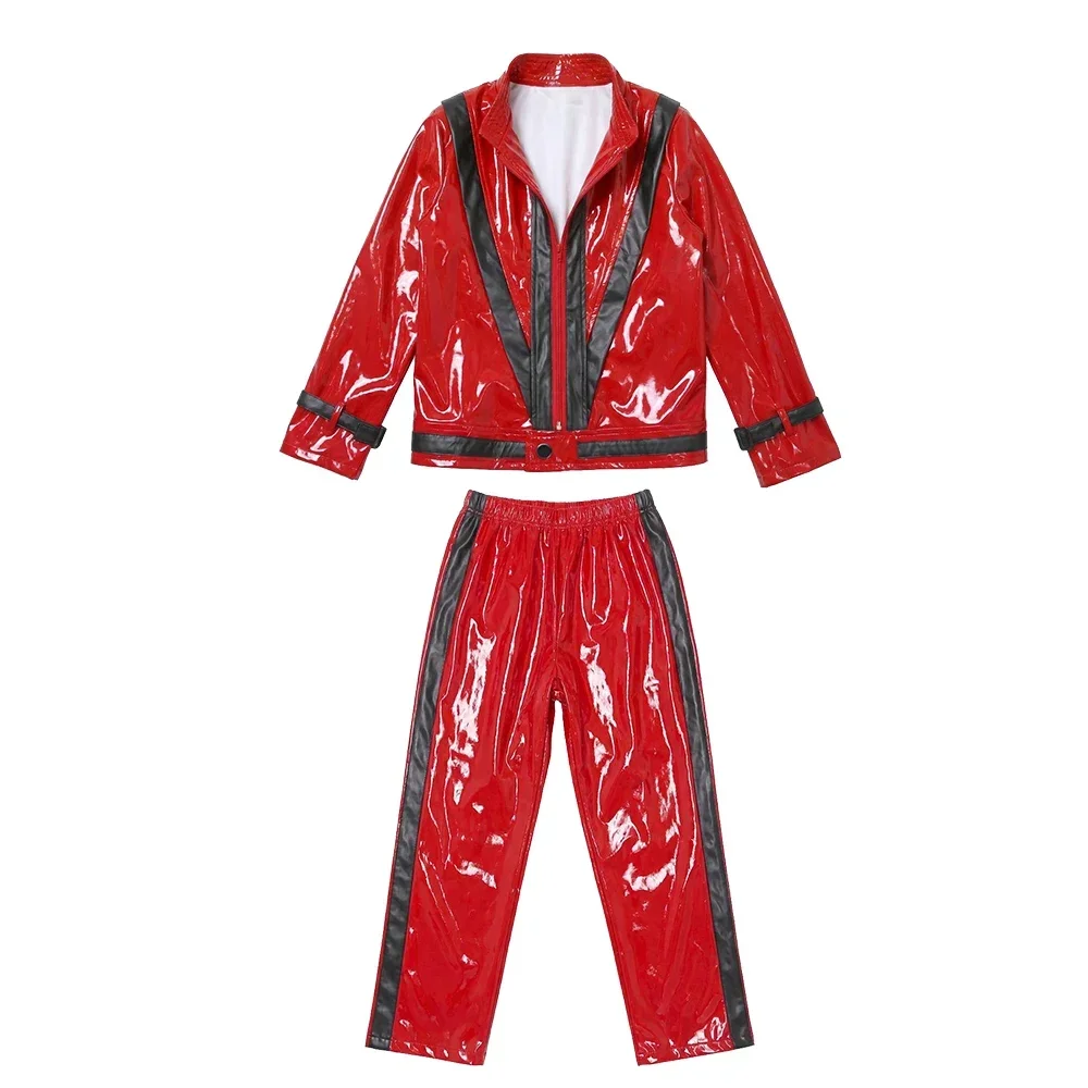 Boys Michael Red Leather Jacke - Vintage Victorian Fashion review and price
