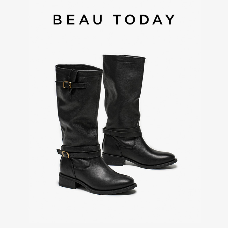 BEAUTODAY Long Boots Women She - Vintage Fashion Heels review and price