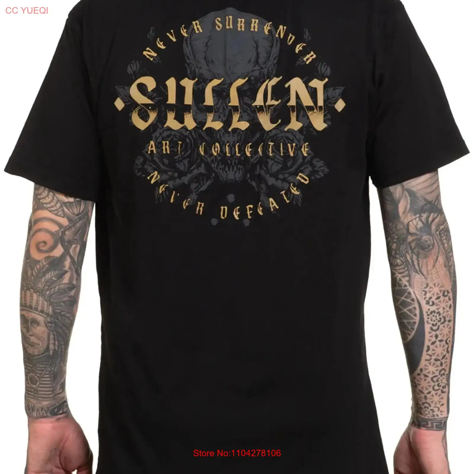 Sullen Men's Never Defeated  P - Vintage Fashion Logo review and price