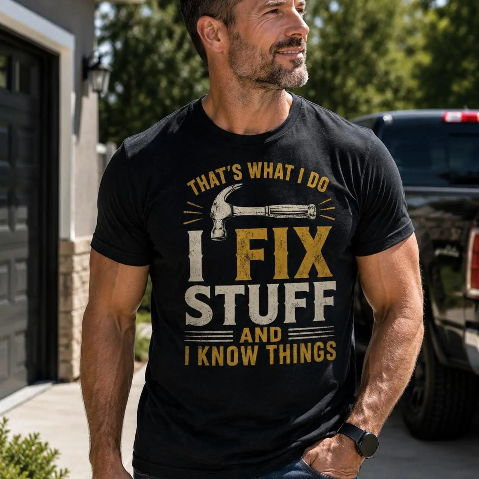 I Fix Stuff and Know Things T  - Vintage Fashion Stuff review and price