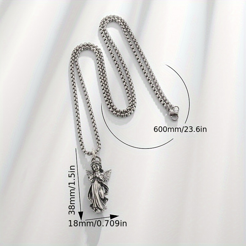 Guardian Angel Amulet Necklace - Vintage Fashion Meaning review and price