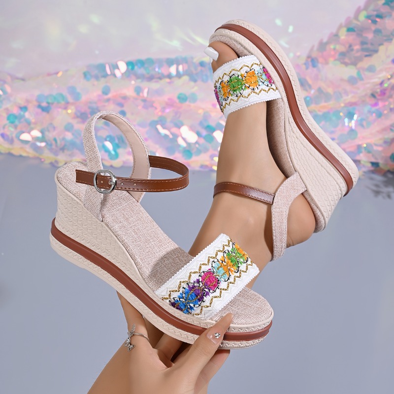 Summer Bohemian Style Braided  - Vintage Fashion Heels review and price