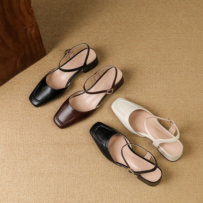 Girseaby 2025 Female Sandals S - Vintage Fashion Heels review and price