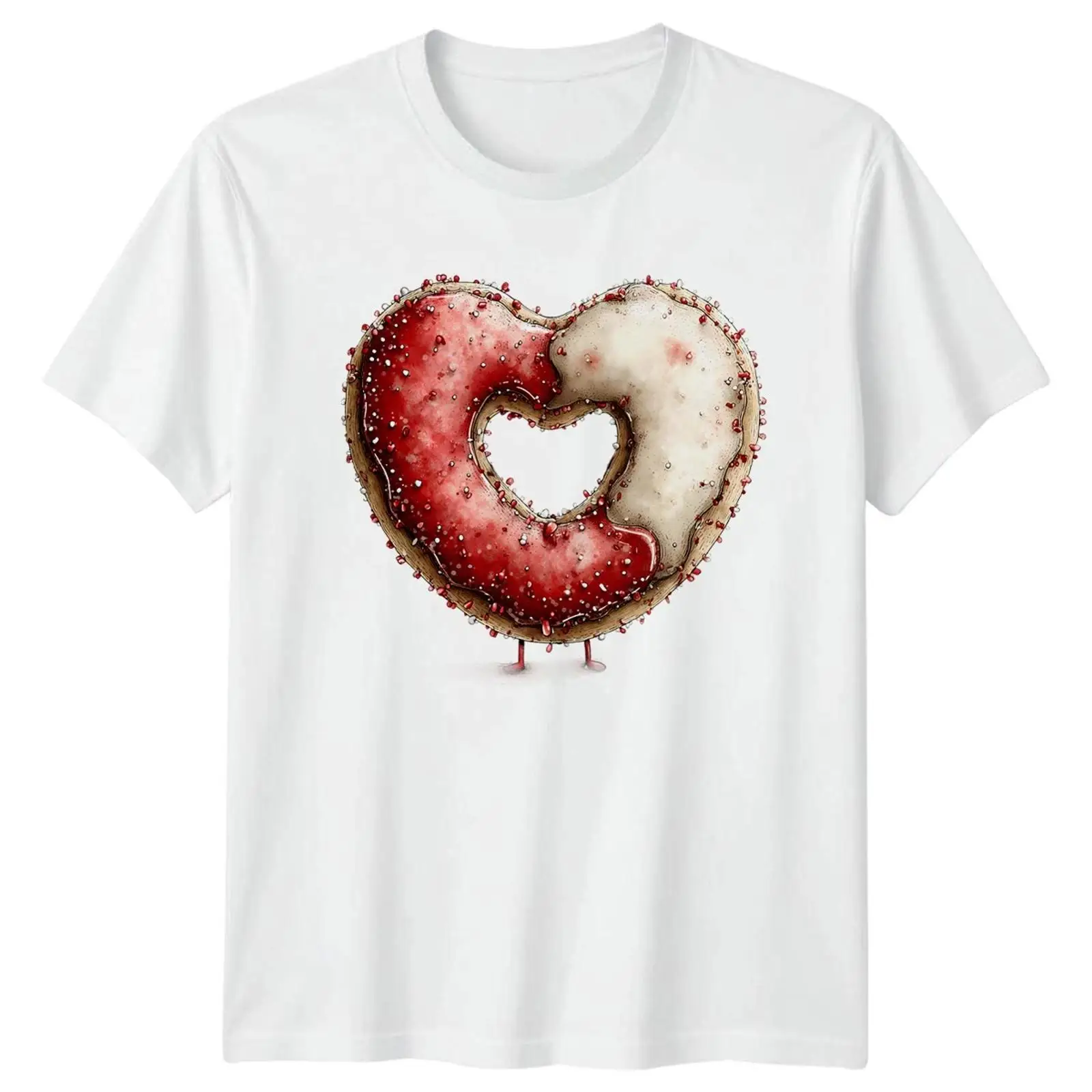 Herzförmiges Donut Food Grafik - Vintage Fashion Herren review and price