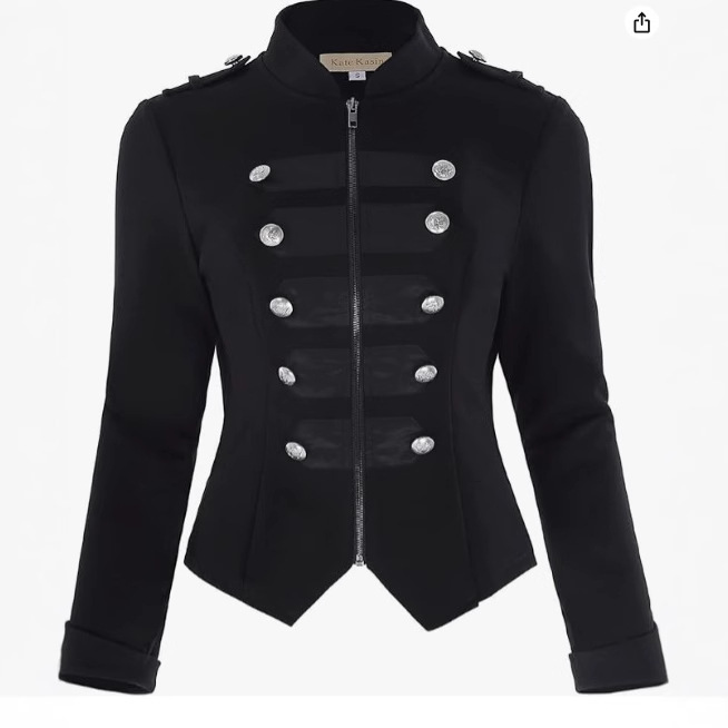 Women gothic punk jacket Slim  - Vintage Victorian Fashion review and price