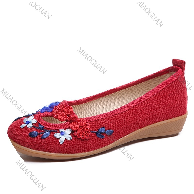 Embroidered Women Comfort Wedg - Vintage Fashion Heels review and price