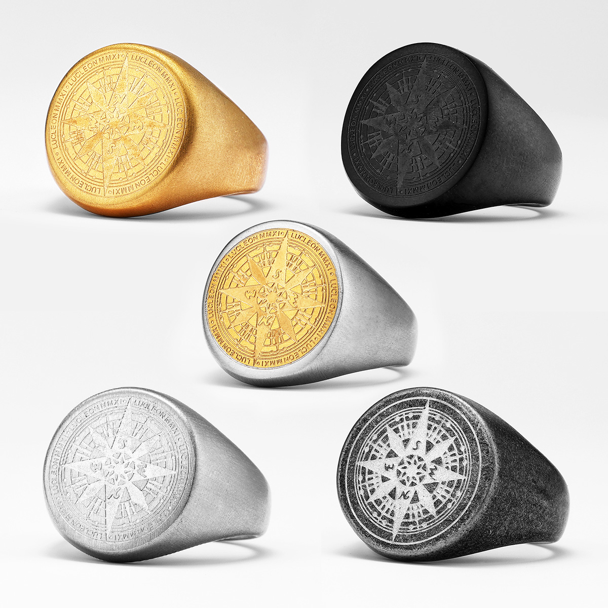 Simple Compass Men Rings Stain - Vintage Fashion Stuff review and price