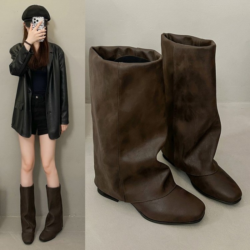 2026 New Square Head Vintage F - Vintage Fashion Heels review and price