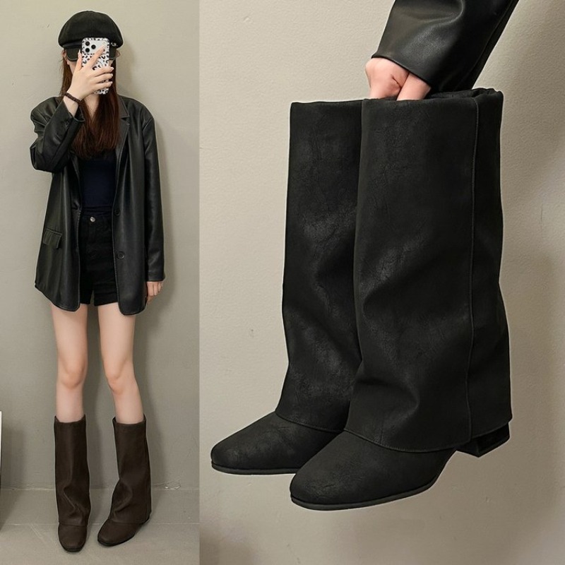 2026 New Square Head Vintage F - Vintage Fashion Heels review and price