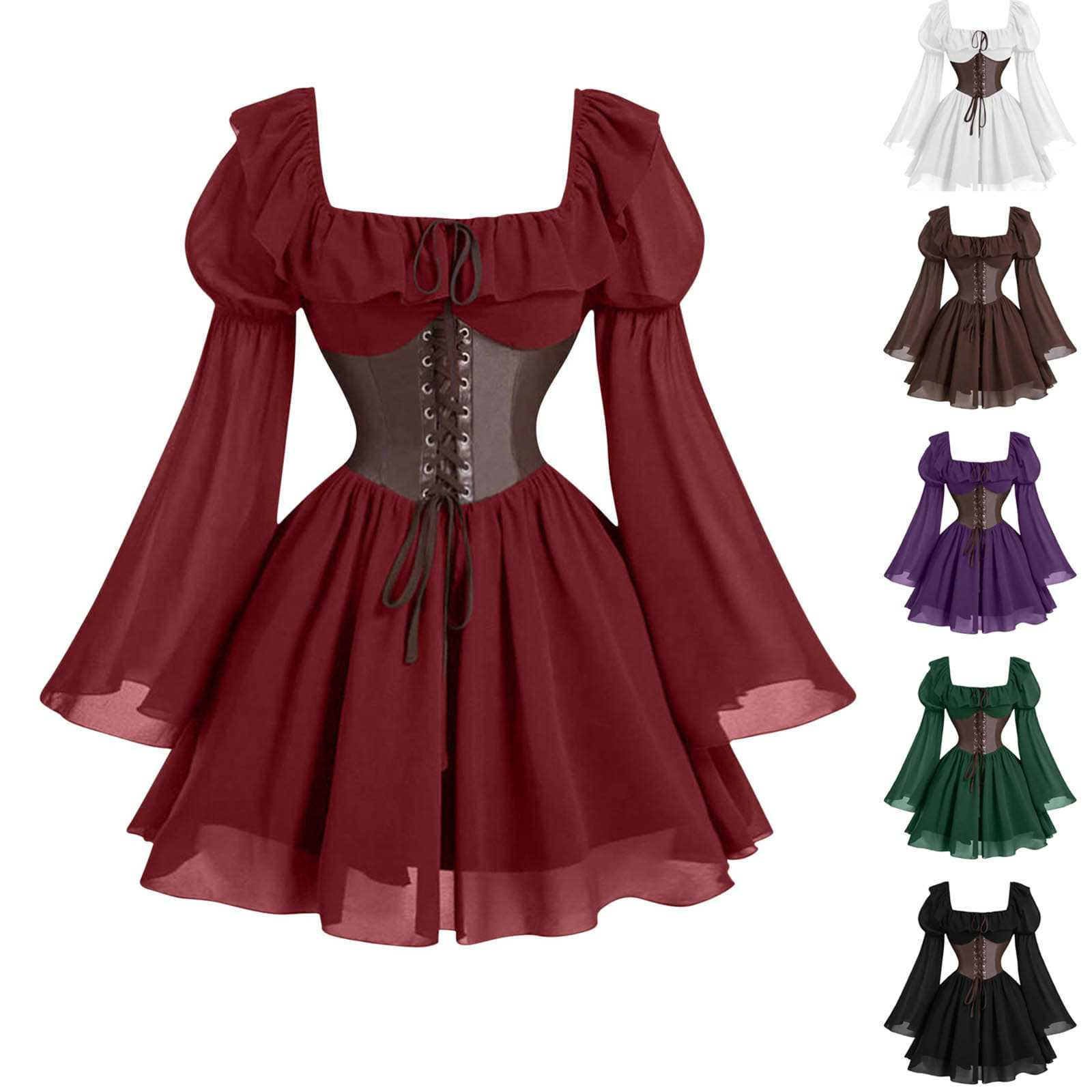 Renaissance Medieval Long Slee - Vintage Victorian Fashion review and price