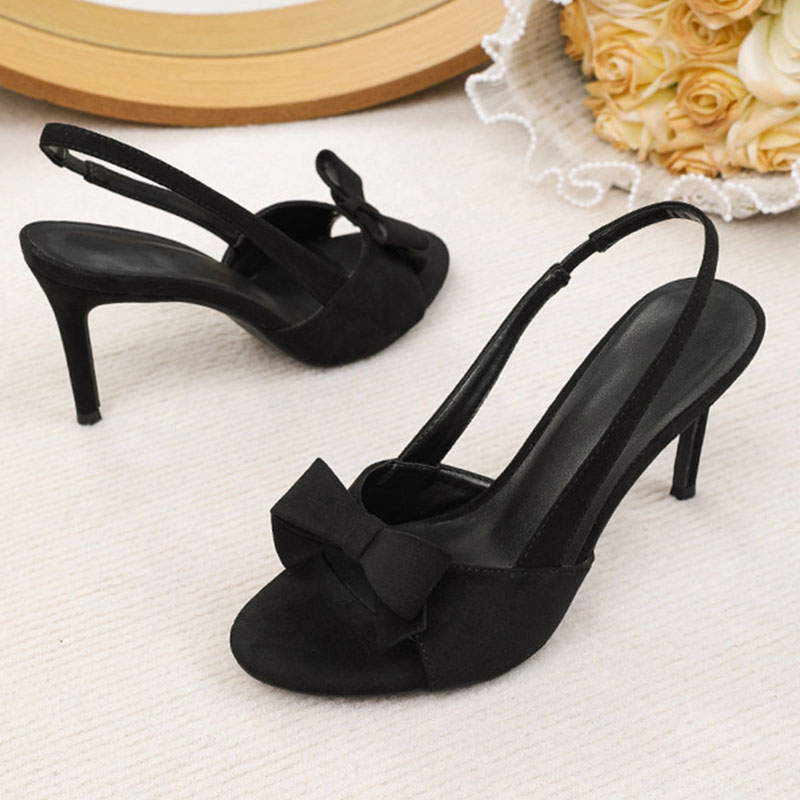 2026 Summer Peep Toe Backless  - Vintage Fashion Heels review and price