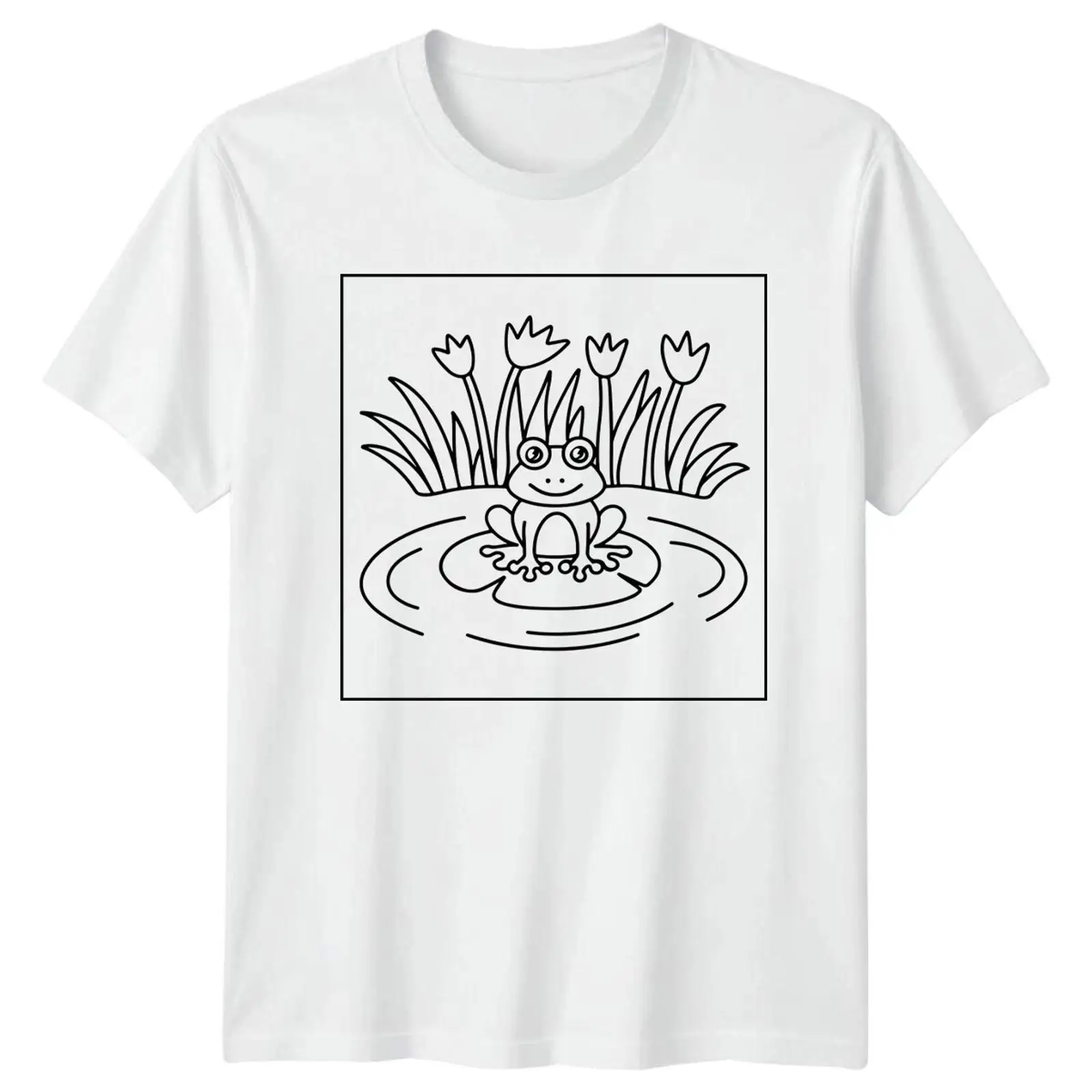 Frosch im Teich Natur Damen T  - Vintage Fashion Herren review and price