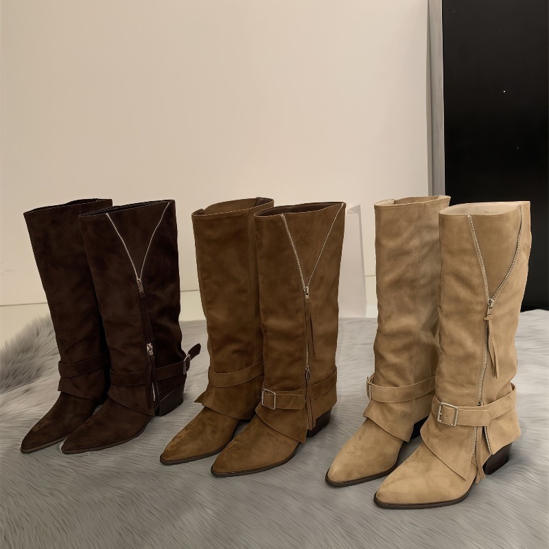 Women's Boots Vintage Suede Le - Vintage Fashion Heels review and price