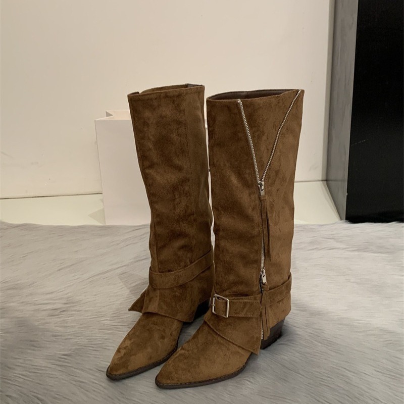 Women's Boots Vintage Suede Le - Vintage Fashion Heels review and price